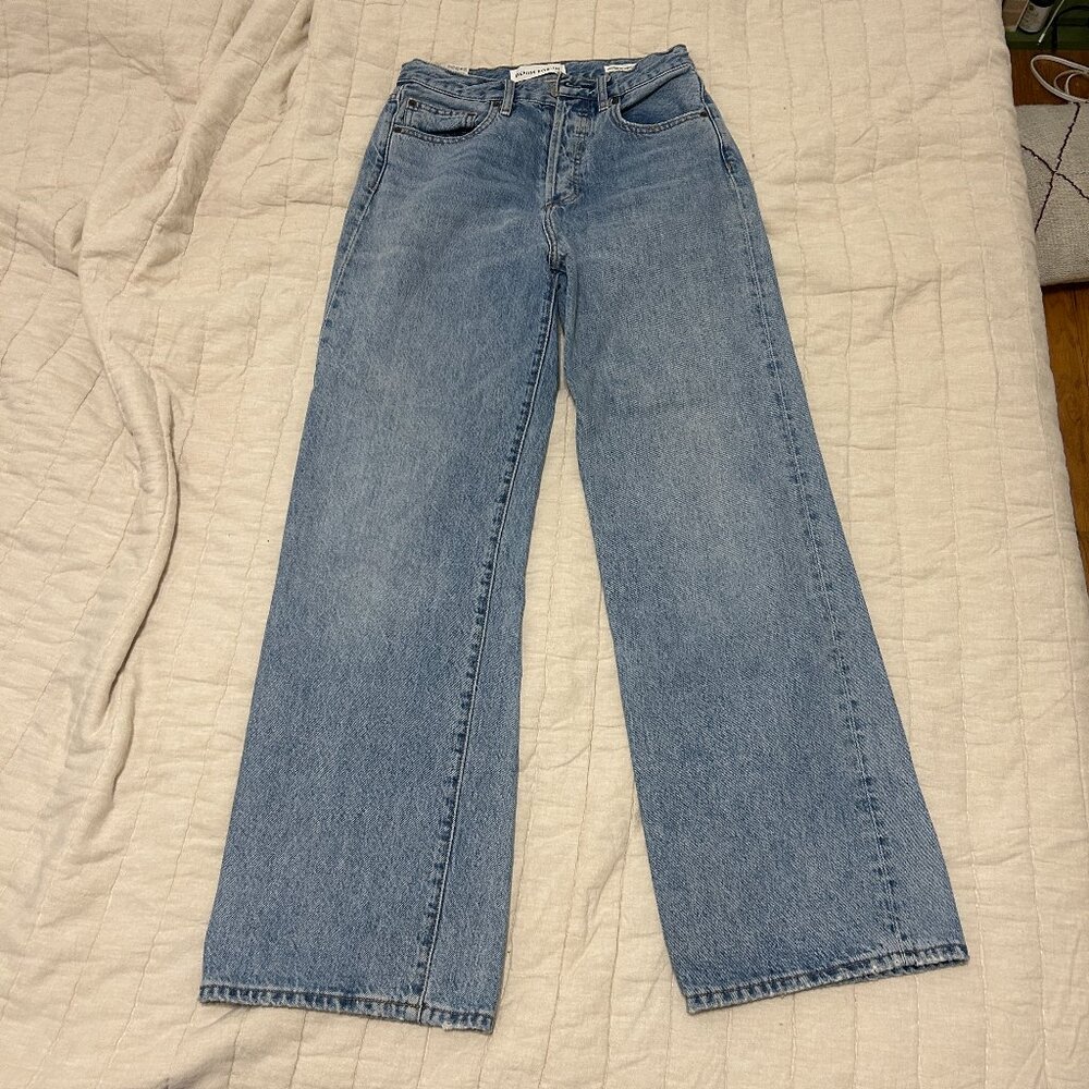 Aritzia Denim Forum The Farrah High Rise Wide Leg Jeans Size 27, 30L